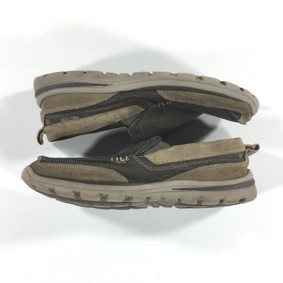 Skechers Relaxed Fit Superior Milford Slip On Shoes Mens Size 12 Tan Brown 64365 main image 4